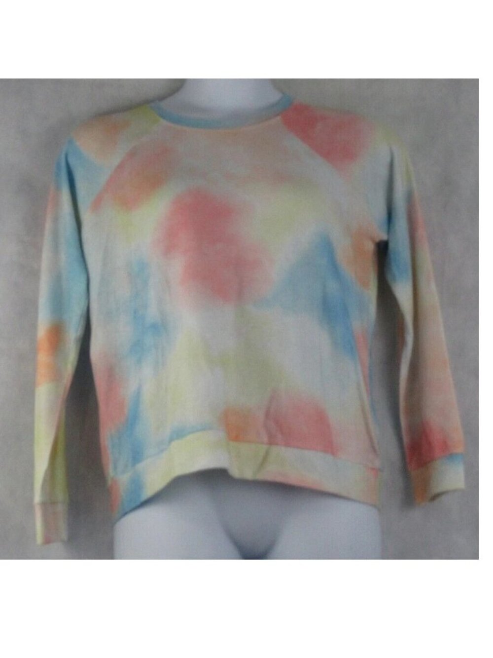 Insomniax Women's Jersey Knit Long Sleeve Crewneck Pajama Top, Multi, Medium